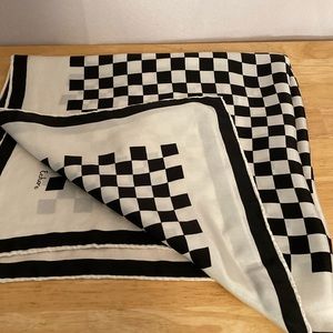 Scarf / wrap  echo brand black and white